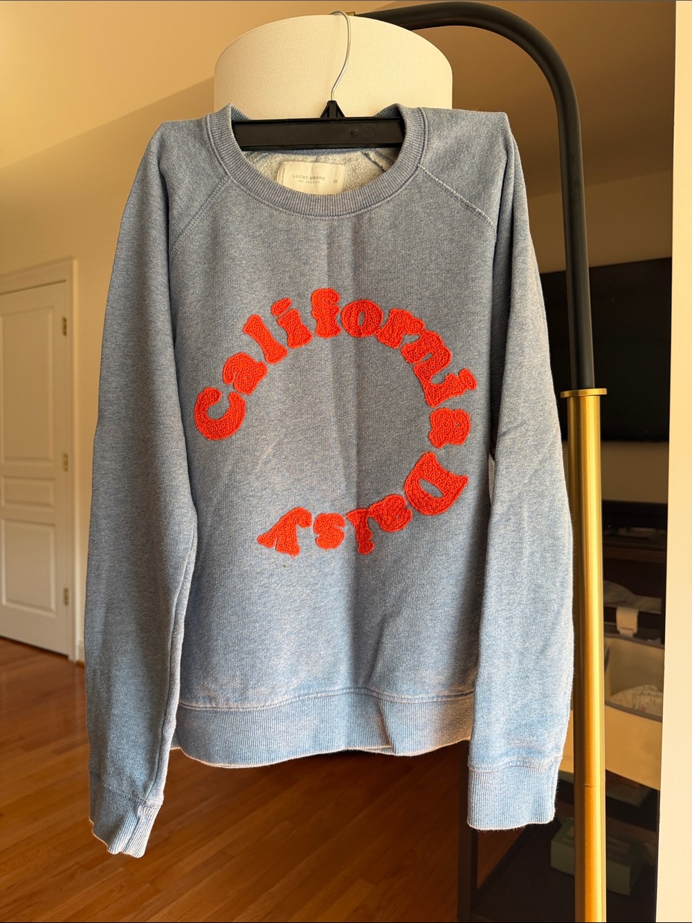 California Daisy Blue Crewneck Sweatshirt